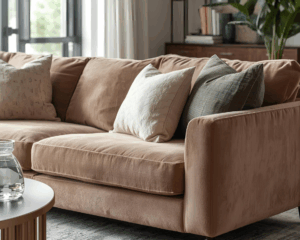 Clean Sofa in cozy living room
