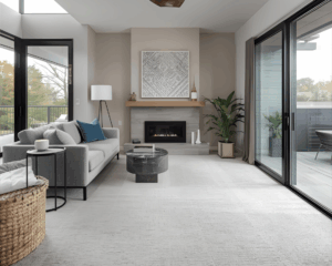 Modern home with clean carpet