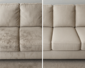 Clean Sofa in cozy living room