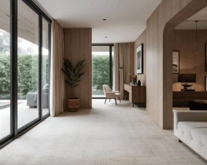 Modern home with clean carpet