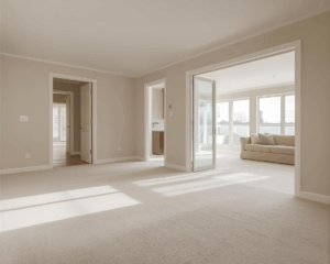 Modern home with clean carpet