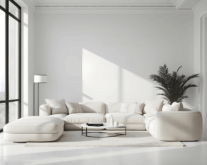 Clean Sofa in cozy living room