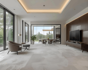 Modern home with clean carpet
