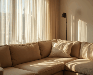Clean Sofa in cozy living room