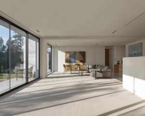 Modern home with clean carpet