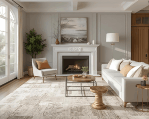 Modern home with clean carpet