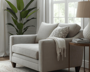 Clean Sofa in cozy living room