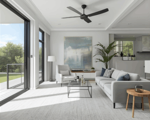 Modern home with clean carpet