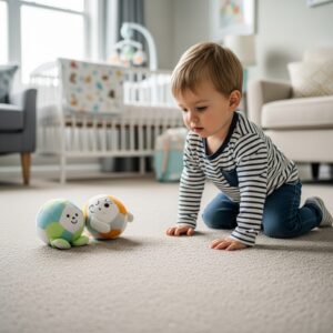 Baby on carpet