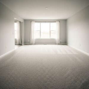 freshly cleaned carpet, empty and uncluttered