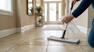 Rinsing_tile_and_grout