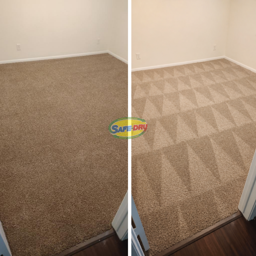 Before and After Carpet Cleaning
